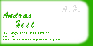 andras heil business card